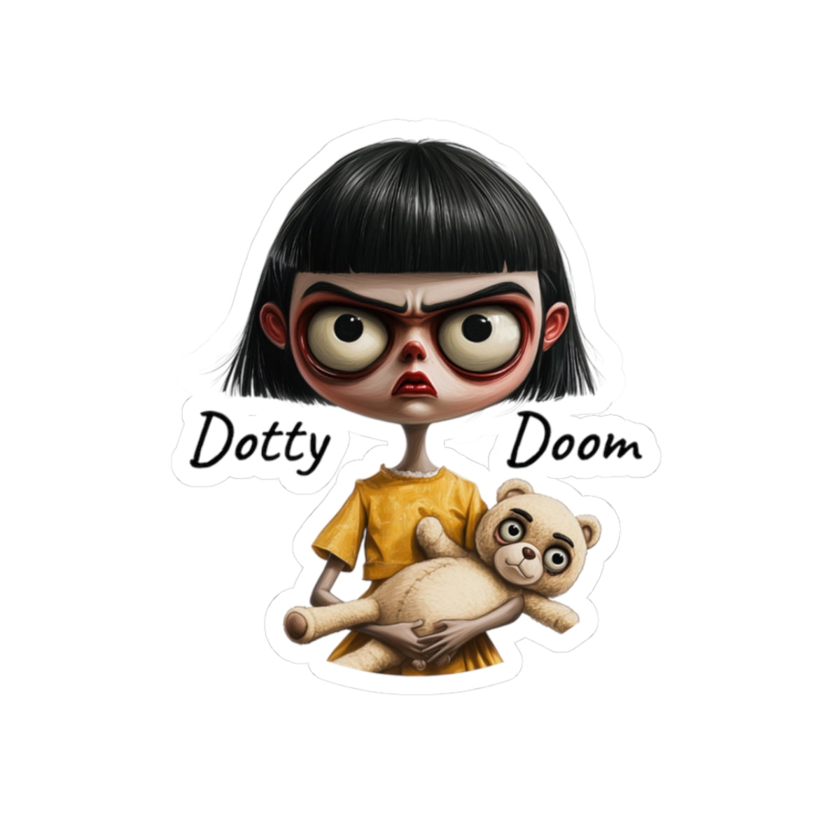 Dotty Doom – Funny Creepy Sticker